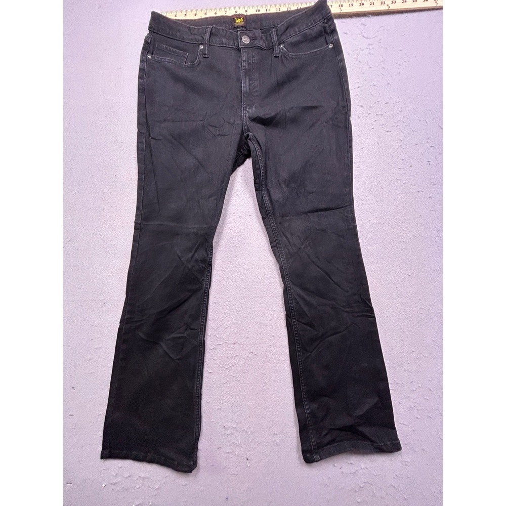 Lee Bootcut Jeans Cotton Blend Black 16 Medium Womens